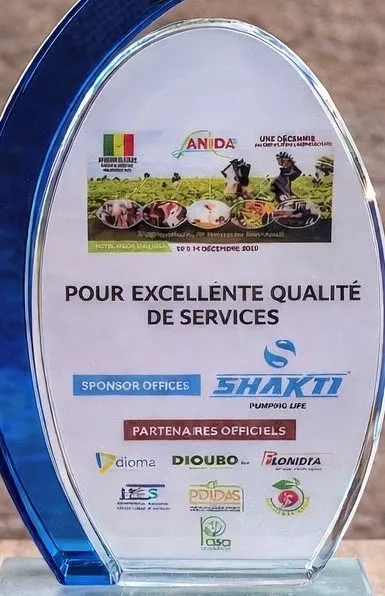 Certificat d'excellence de service